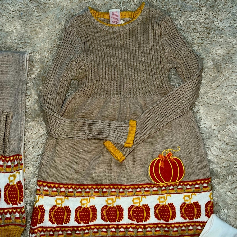 Girls pumpkin dress